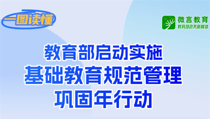 基础教育规范管理巩固年行动来了，一图带你了解